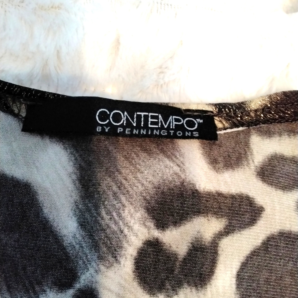 Animal print top by Contempo - Picture 9 of 11